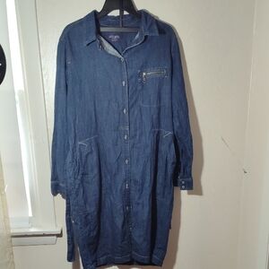Mango Violeta Blue Denim Shirt